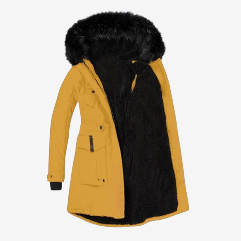 Julia – Manteau à manches longues, capuche réglable et plusieurs poches