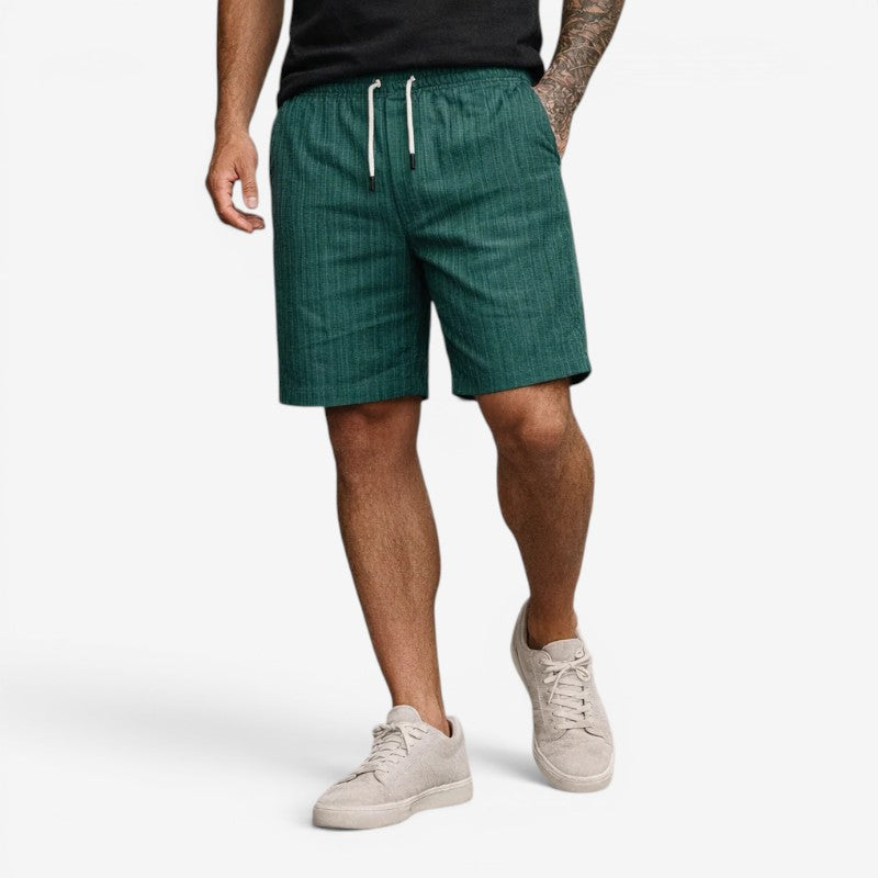 Pantaloncini da uomo con coulisse in vita e tasche laterali