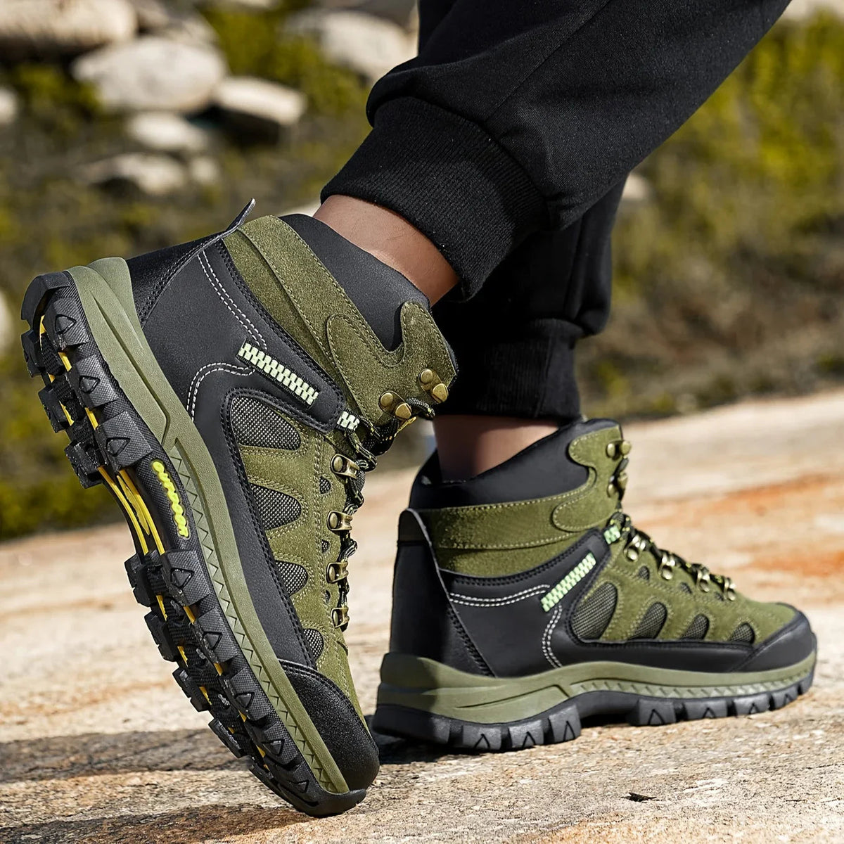 RidgeLacer - Męskie buty trekkingowe we wzór kamuflażowy