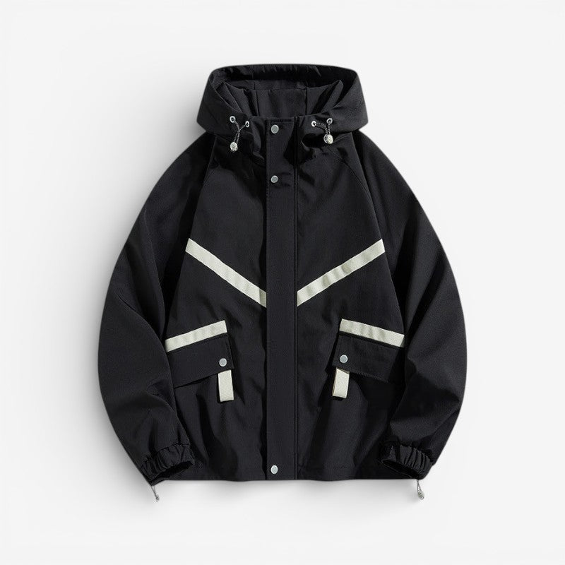 Rafferty – Long Sleeve Hooded Jacket With Pockets And Zipper