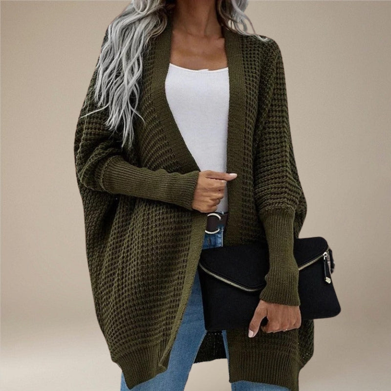 Miranda – Gilet oversize à manches longues avec devant ouvert