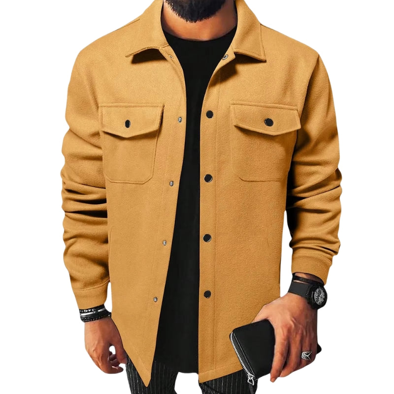 Xander – Chemise-Veste Moderne à Manches Longues avec Poches