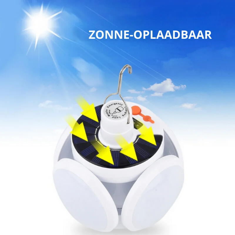 SolarGlow - Lampada LED esterna a risparmio energetico con ricarica solare automatica