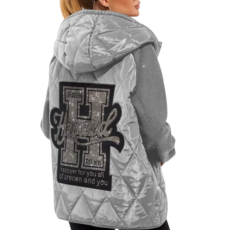 Zinora – Vest with Hood, Zipper, and Long Sleeves