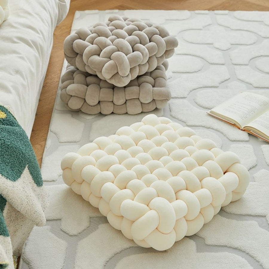 KnotEase - Coussin noué élégant tissé pour un confort ultime
