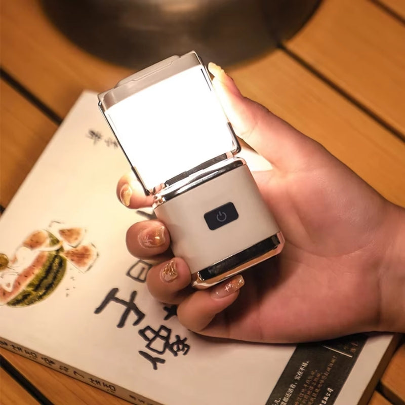 CampBeam – Lampă multifuncțională de camping cu LED, mâner de agățat și încărcare USB