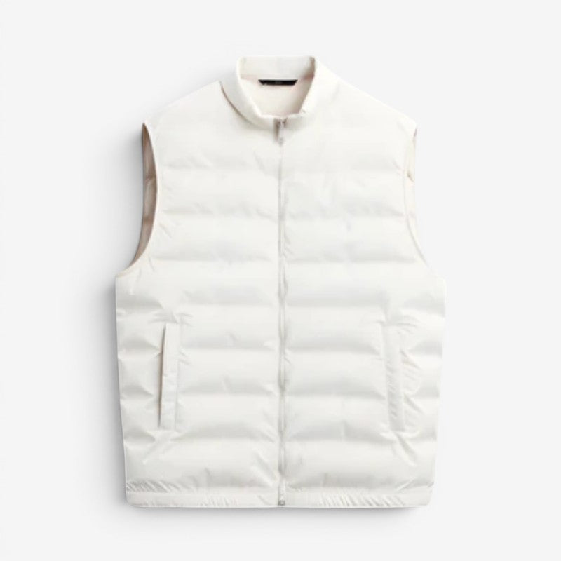 Gilet senza maniche da uomo con cerniera frontale