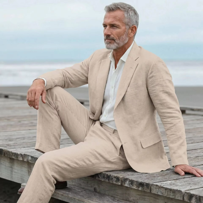 Men's 2 Piece Blazer Suit Set