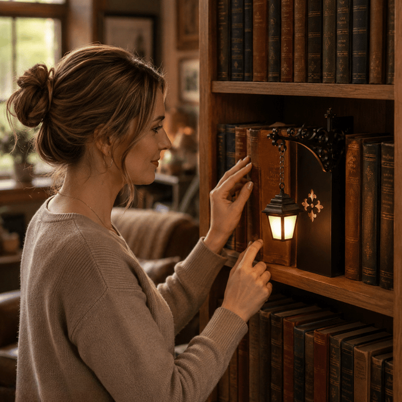Lumistack - Lantern Shaped Bookends With Integrated Light