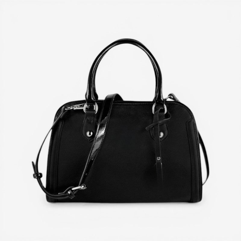 Borsa strutturata da donna con doppia cerniera