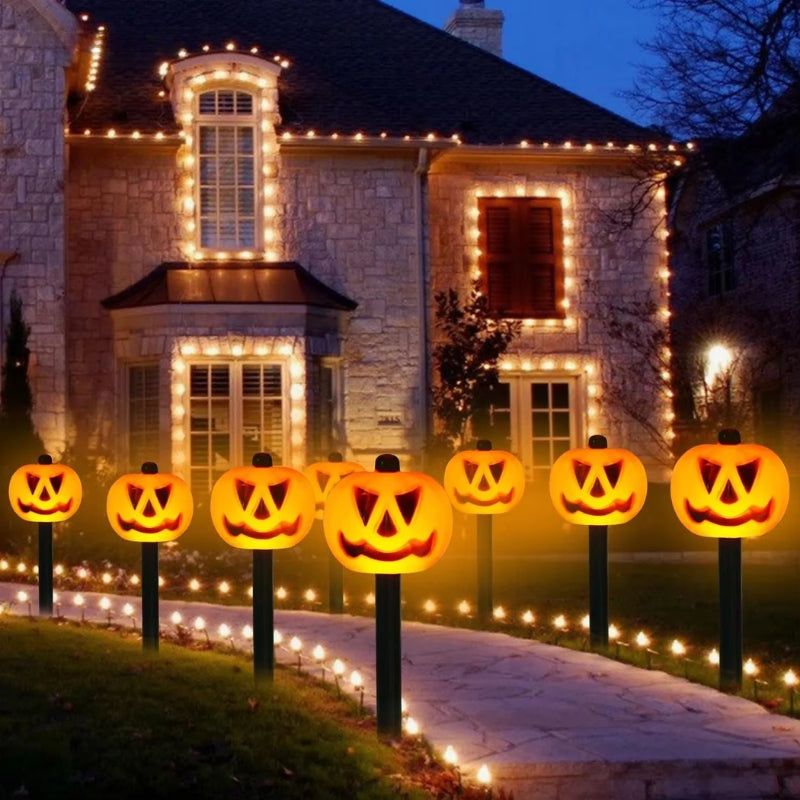 PumpkinGlow - Napelemes Halloween világítás szett kültéri dekorációhoz