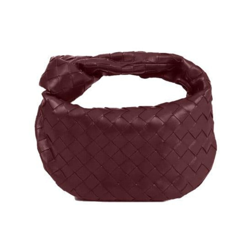 Mackenzie - Modern handbag with knotted handle and zipper