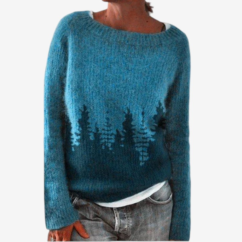 ScandiKnit - Damski sweter ze skandynawskim wzorem
