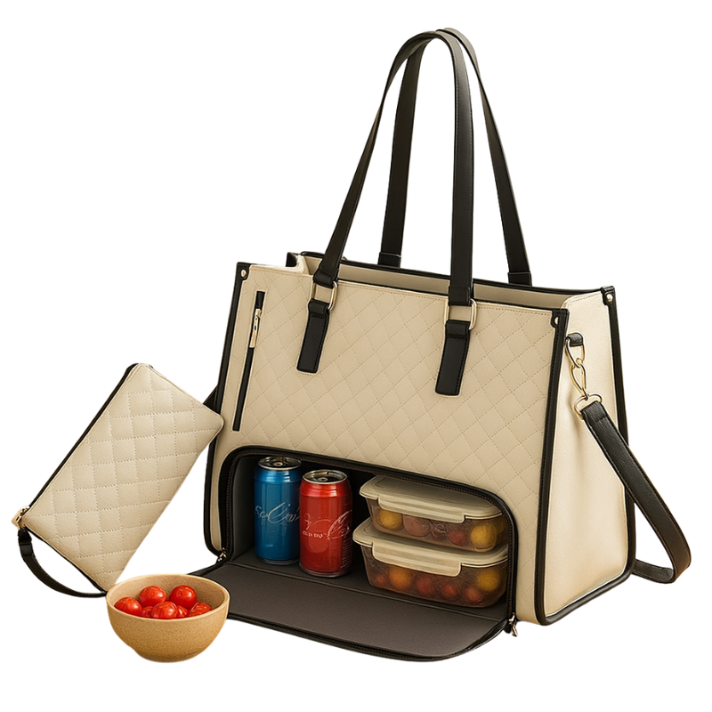 Abigail – 2-in-1 Tas met Rits, Verstelbare Band en Opbergvakken