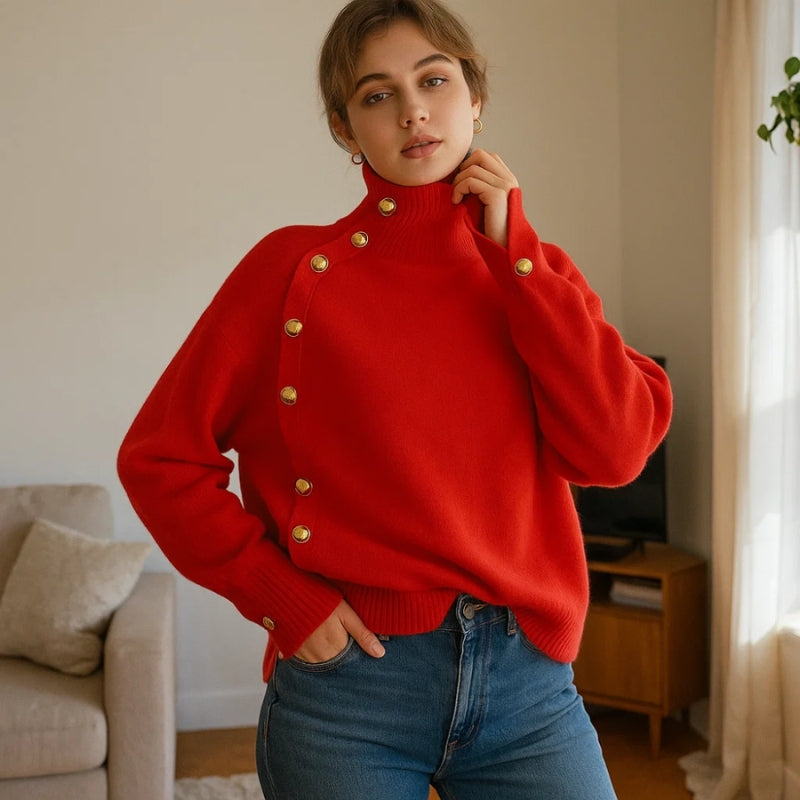 Eleanor - Turtleneck sweater with long sleeve