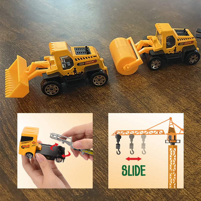 Yulebuild - stavební adventní kalendář s vozidly a příslušenstvím na hraní