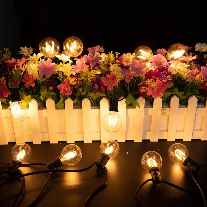 GlowNest – Șir de lumini LED clasice cu bile, iluminare blândă și design versatil