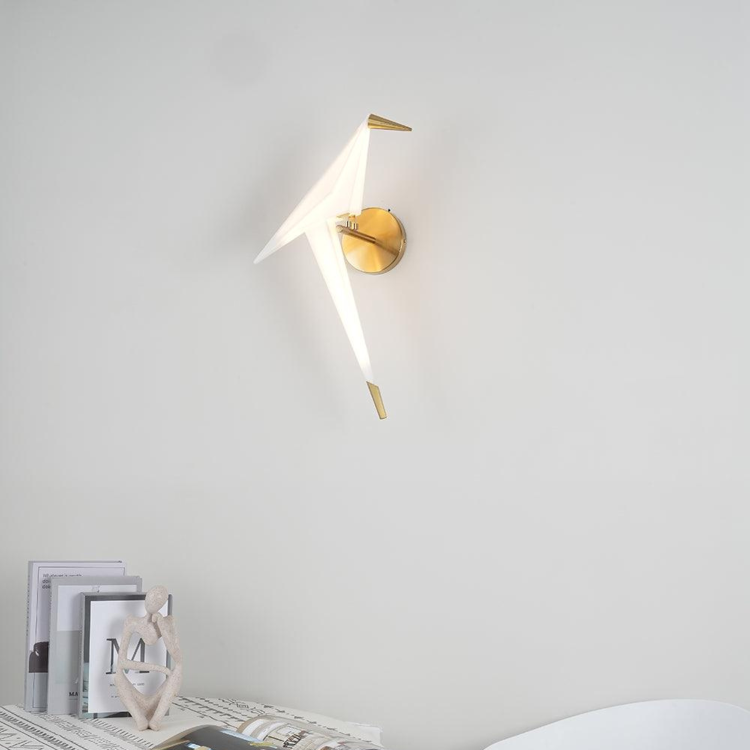 LumiPerch – Lampă de perete cu motiv de pasăre și LED integrat
