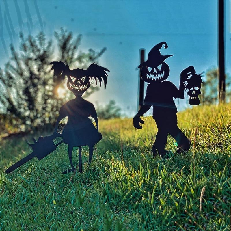 ScareSilhouette – Décoration de Jardin avec Effet d'Ombre pour Halloween