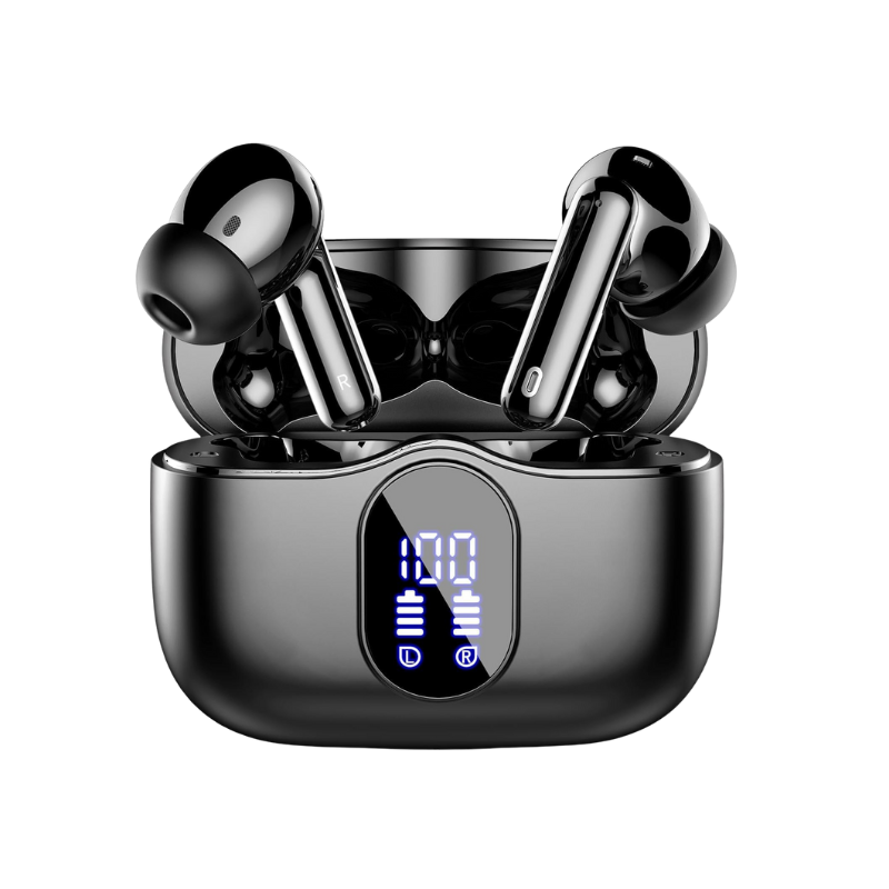 EchoBeats – Draadloze oordopjes met ENC en oplaadcase met LED-display