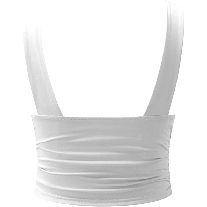 Brooke – Modern sleeveless top with deep V-neck and relaxed fit