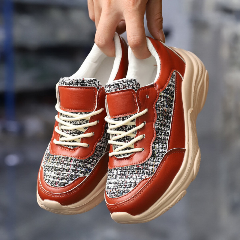 Halen - Sneakers con chiusura a lacci e design antiscivolo