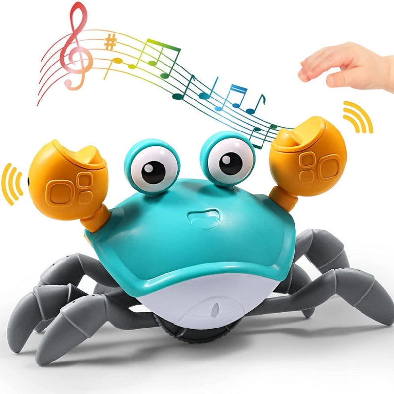 CrawlMate – Gioco da passeggio interattivo con granchio con sistema luce e suono