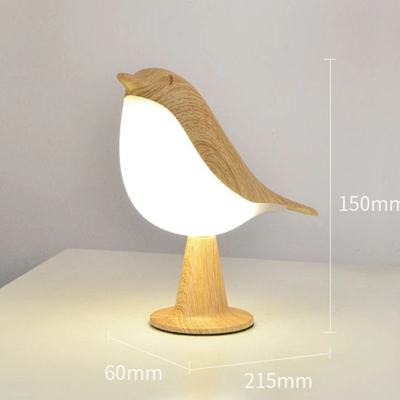 Woodlark - Lampe de table en forme d’oiseau avec LED intégrée
