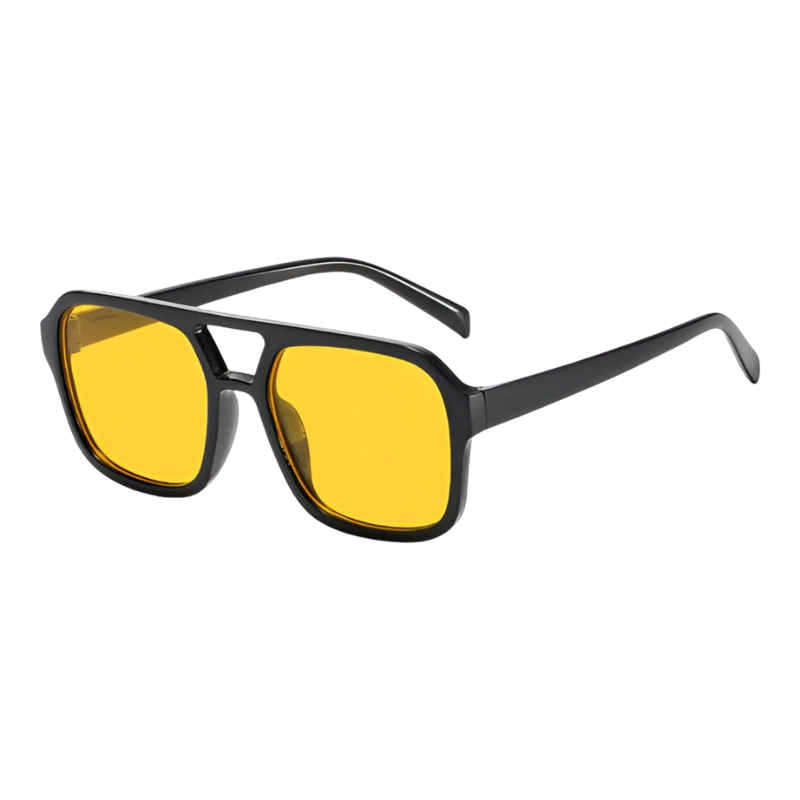 VeroLux – Lunettes de Soleil à Monture Carrée en Plastique avec Verres en Plastique