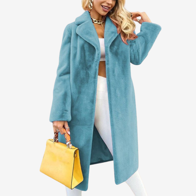 Matilda - Cappotto lungo a maniche lunghe con cintura annodata