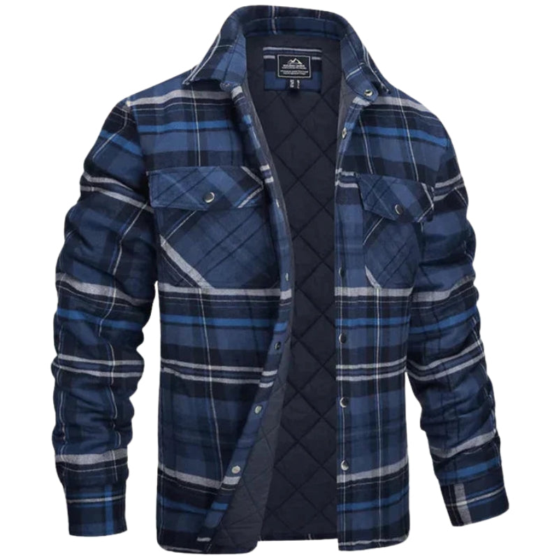 Rowan – Camicia Giacca a Quadri con Colletto e Tasche