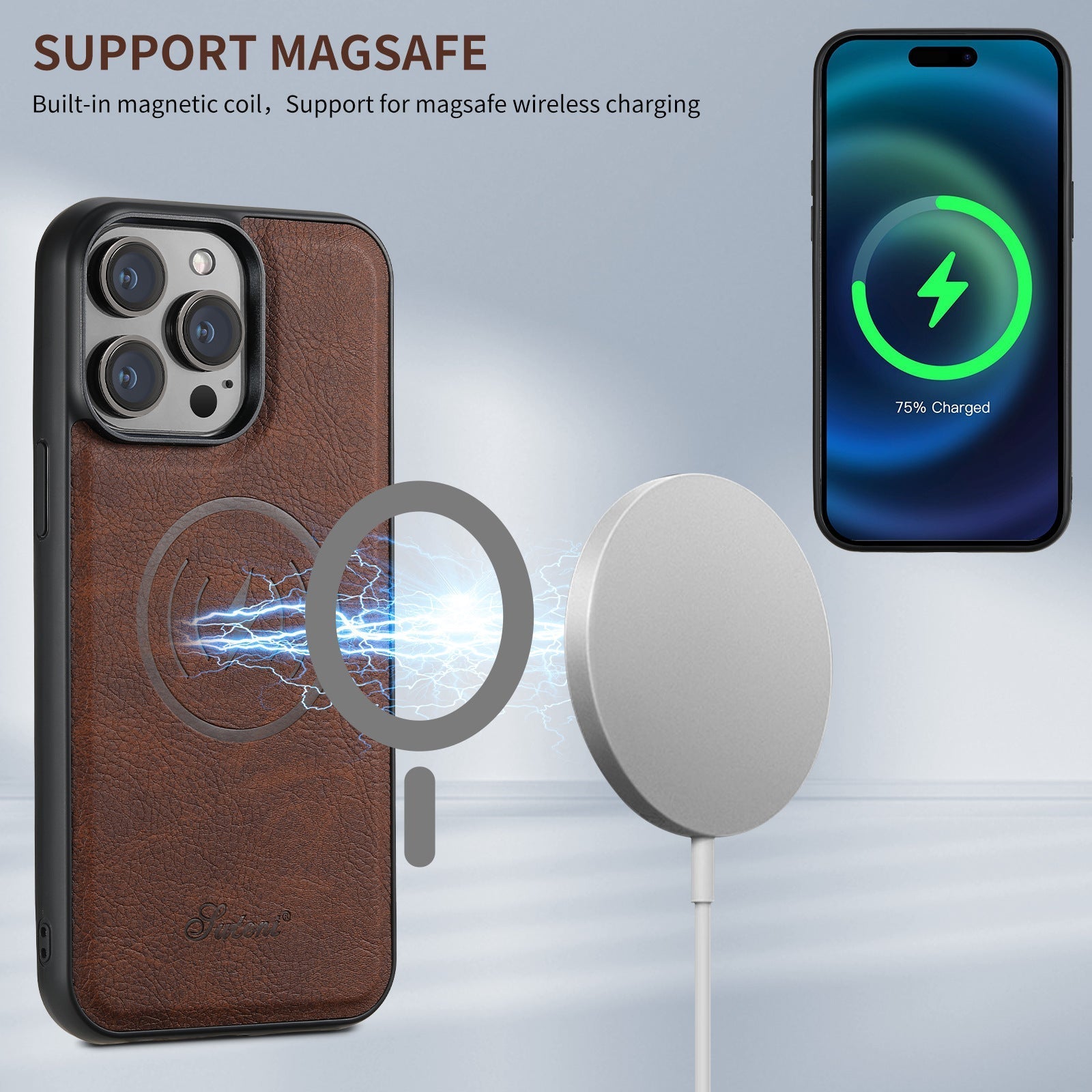 LuxLeather - Elegant mobile bag with handy features for modern living