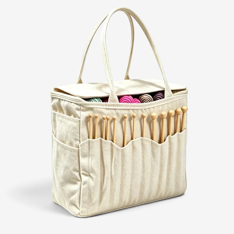 Yarnpath - Canvas Storage Bag With Metal Yarn Guides