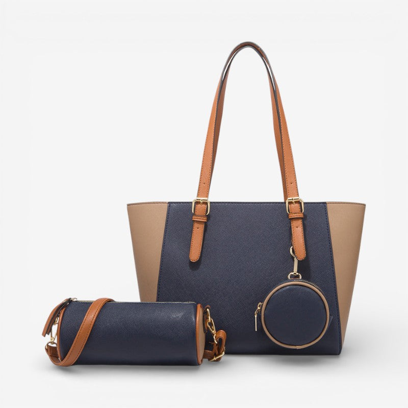 Amelia – Large Capacity Handbags With Two-Tone Design