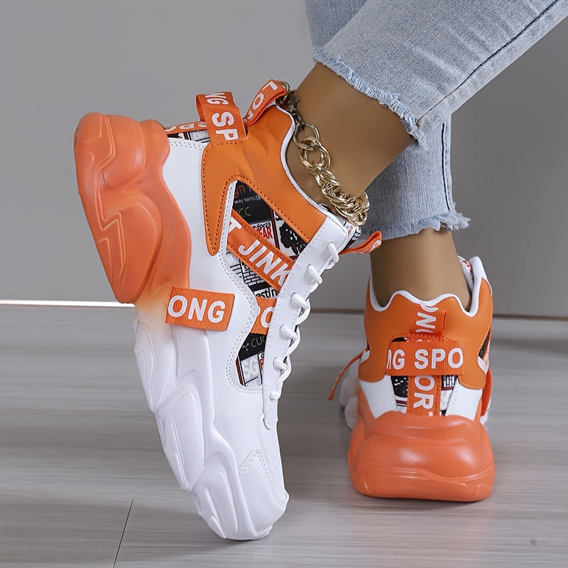 Dagmar - Casualowe sneakersy z antypoślizgową podeszwą i regulowanym dopasowaniem