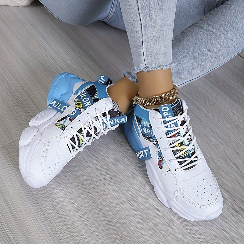 Dagmar - Casualowe sneakersy z antypoślizgową podeszwą i regulowanym dopasowaniem