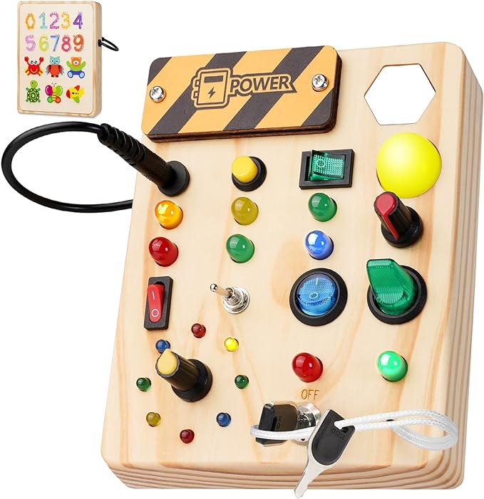 SparkQuest - Montessori vzdelávacia doska so 27 LED svetlami pre predškolákov