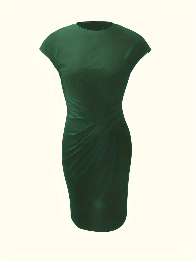 Madison – Robe sans manches à col rond et coupe ajustée