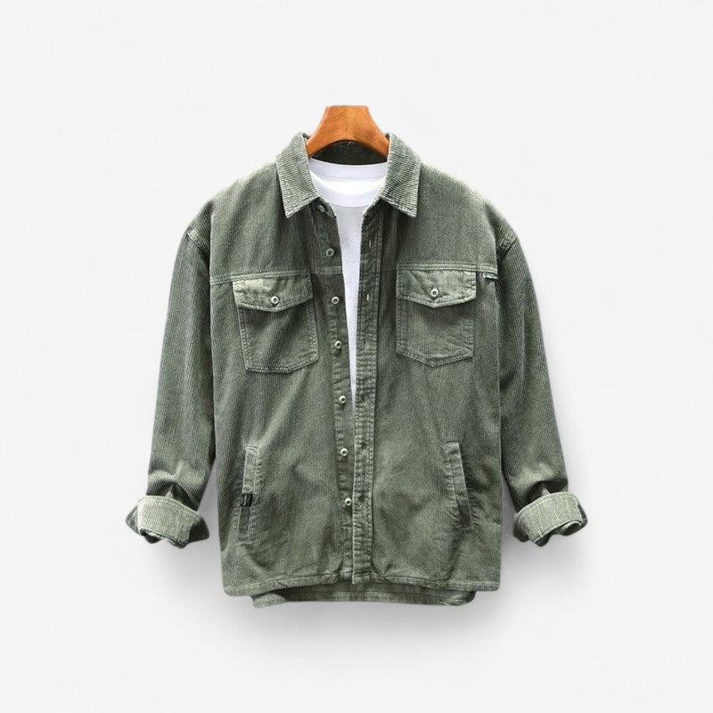 Jensen – Veste à manches longues avec col retourné et fermeture à boutons