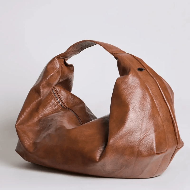 Women's Large Capacity Shoulder Bag with Zip Closure