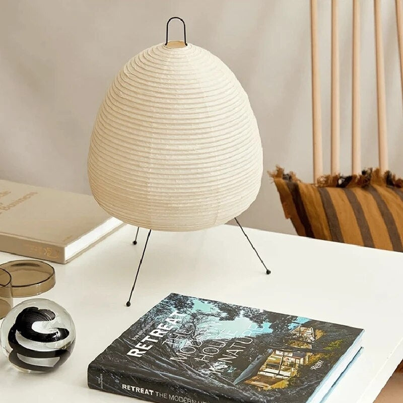 ZenGlow – Japanese Rice Paper Table Lamp for Calm Interiors