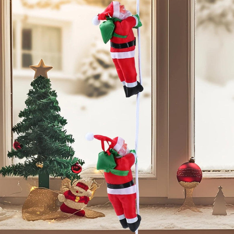 SantaClimb – Scară de cățărat Moș Crăciun cu design de agățătoare pentru decor festiv