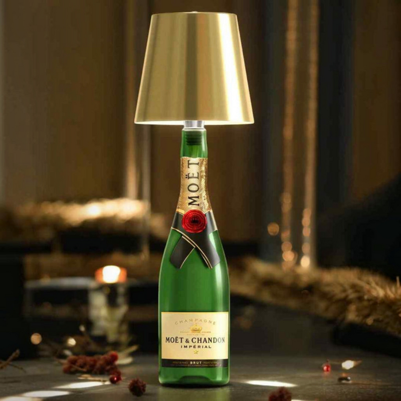 BottleGlow - Wireless Bottle Lamp with LED Lighting and Touch Control