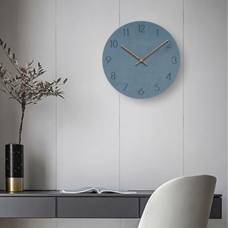 TimeAura – Horloge murale ronde avec affichage numérique et fonctionnement sur piles