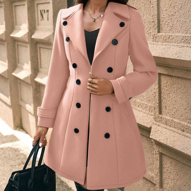 Rosa - Manteau à manches longues avec col à revers