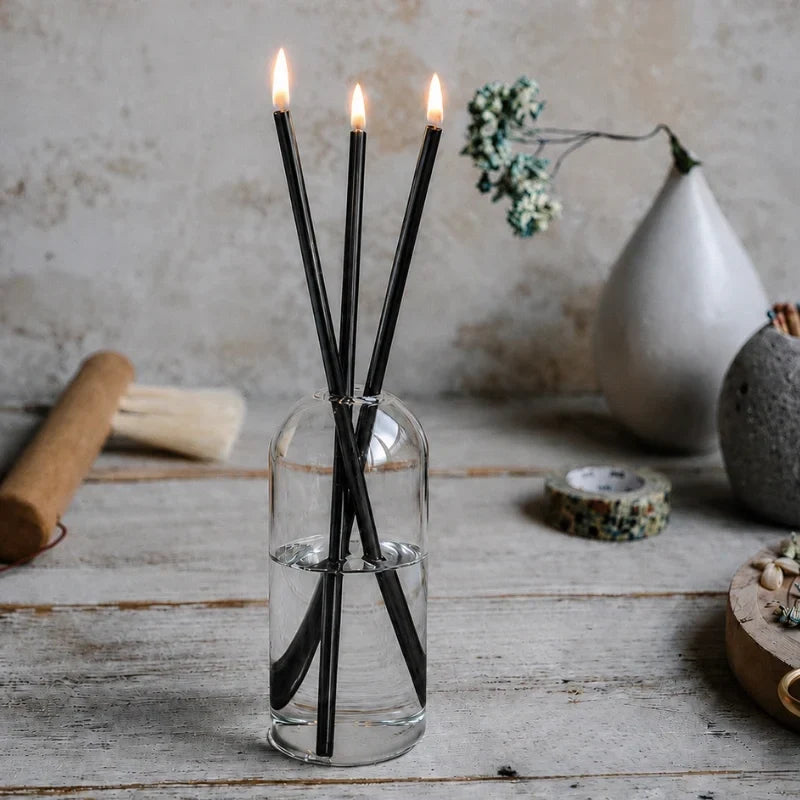 GlassWick - Glass Oil Candles With Cotton Wick