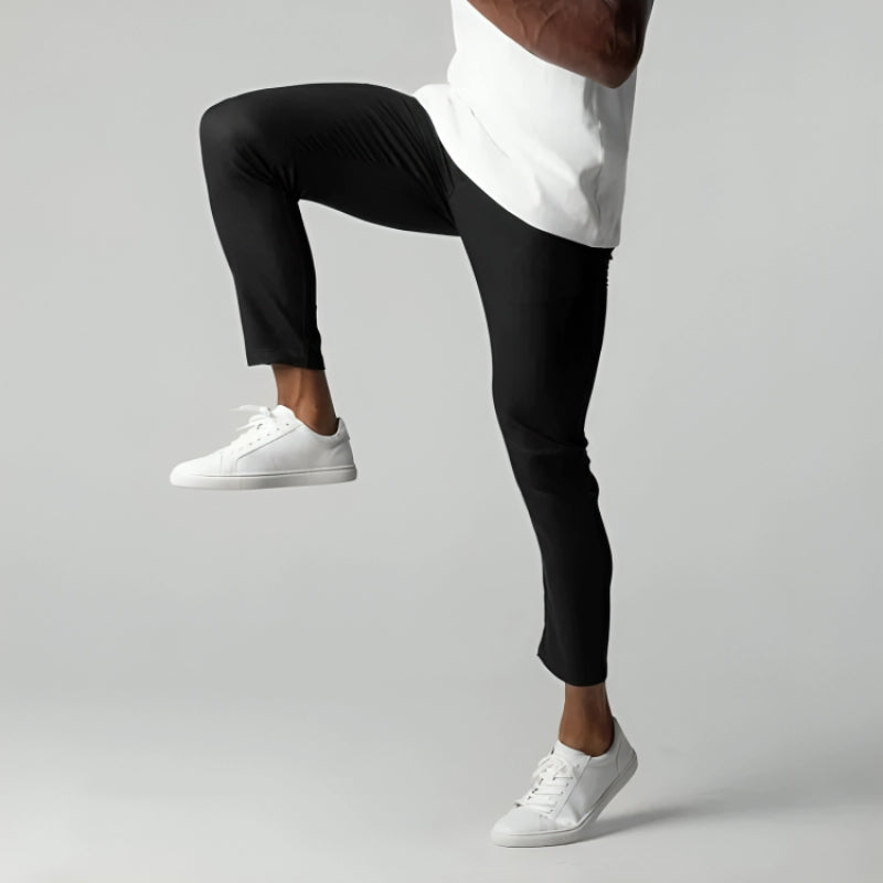 Max – Slim Fit Pants with Elastic Waistband and Practical Pockets