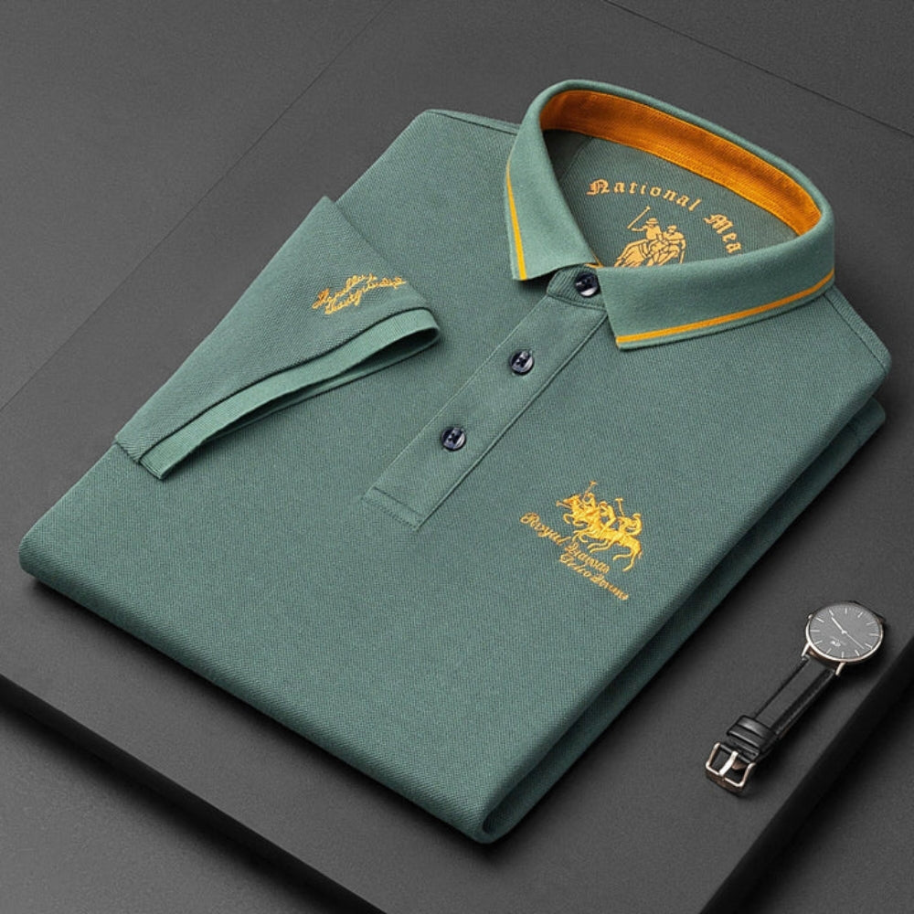 Raffaele – Tricou polo elegant cu mâneci scurte și design clasic cu nasturi