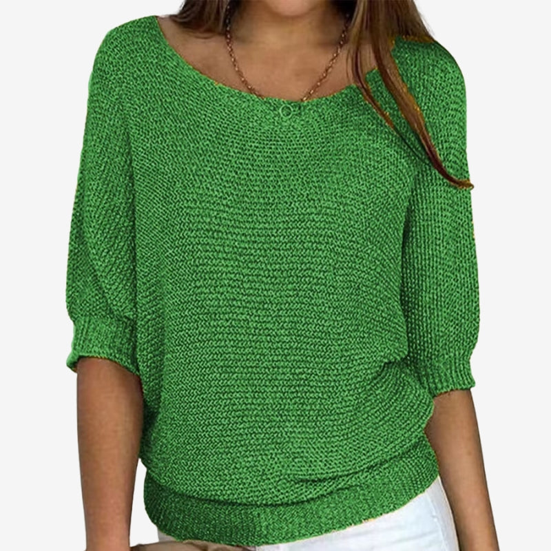 Gianna - Long sleeve sweater with round neck