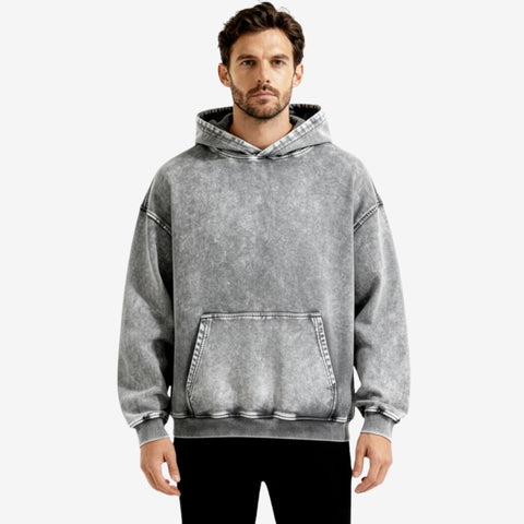 Jasper – Long Sleeve Hoodie With Ribbed Cuff And Pockets